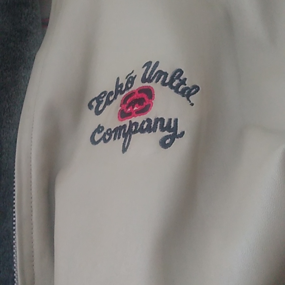 Leather reversable jacket
